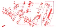 FOURCHE pour Honda SA 50 ELITE LX de 1988