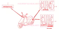 AUTOCOLLANTS pour Honda SA 50 ELITE S de 2000