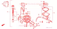 CARBURATEUR pour Honda SB 50 ELITE E de 1989