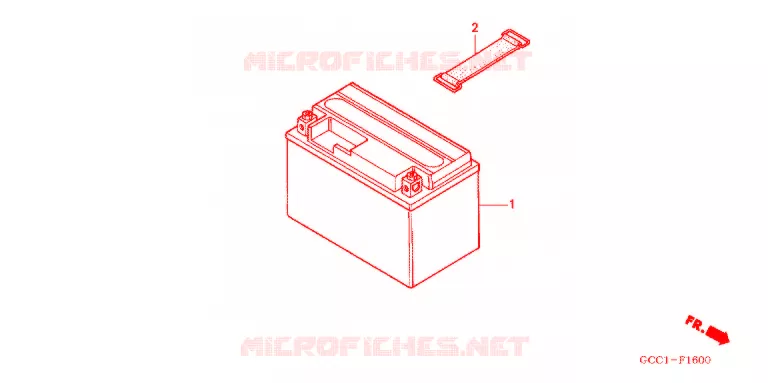BATTERIE Honda SCOOTER 100 SPACY 2005  SCR100WH3