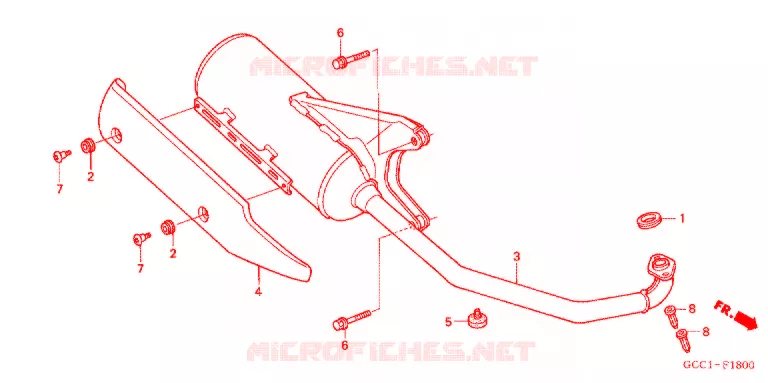 SILENCIEUX D'ECHAPPEMENT Honda SCOOTER 100 SPACY 2004  SCR100WH3