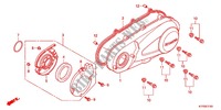 CARTER MOTEUR GAUCHE pour Honda SH 125 TOP CASE de 2012