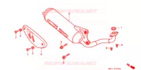 SILENCIEUX D'ECHAPPEMENT (1) pour Honda 50 LIVE DIO MAGENTA de 1994