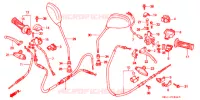 COMMODO   LEVIER   CABLE (1) pour Honda 50 LIVE DIO WHITE de 1994
