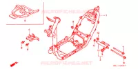 CADRE (1) pour Honda 50 LIVE DIO PURE BLACK de 1995