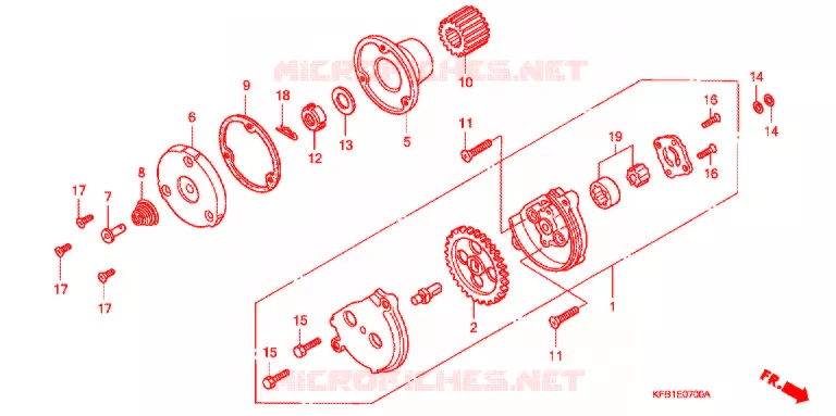 POMPE A HUILE Honda MOTO 230 SL 2003  SL2301