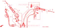 COMMODO   LEVIER   CABLE pour Honda ST 1100 de 2002