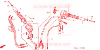 COMMODO   LEVIER   CABLE pour Honda ST 1100 ABS de 2002