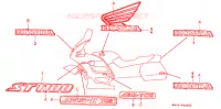 AUTOCOLLANTS pour Honda ST 1100 ABS TCS de 1995