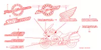 AUTOCOLLANTS pour Honda PAN EUROPEAN ST 1300 de 2004