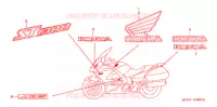 AUTOCOLLANTS pour Honda ST 1300 de 2005
