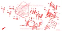 PARE BRISE pour Honda ST 1300 ABS POLICE de 2015