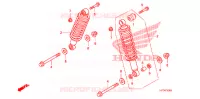 AMORTISSEUR ARRIERE pour Honda FOURTRAX 420 RANCHER 4X4 AT de 2011