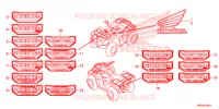AUTOCOLLANTS pour Honda FOURTRAX 420 RANCHER 4X4 EPS Manual Shift CAMO de 2015