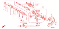 ARBRE DE ROUE AVANT (4WD) pour Honda FOURTRAX 420 RANCHER 4X4 Manual Shift CAMO de 2008