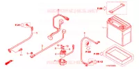 BATTERIE pour Honda FOURTRAX 420 RANCHER 4X4 Manual Shift CAMO de 2008