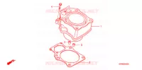 CYLINDRE pour Honda FOURTRAX 420 RANCHER 4X4 Manual Shift CAMO de 2008