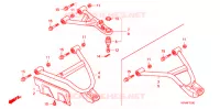 TRIANGLES AVANT pour Honda FOURTRAX 420 RANCHER 4X4 Manual Shift CAMO de 2008