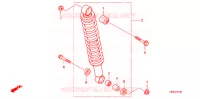 AMORTISSEUR ARRIERE pour Honda FOURTRAX 420 RANCHER 4X4 Manual Shift de 2008