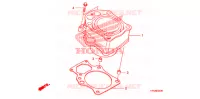 CYLINDRE pour Honda FOURTRAX 420 RANCHER 4X4 Manual Shift CAMO de 2009