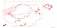 SELLE pour Honda FOURTRAX 420 RANCHER 4X4 AT PS de 2013
