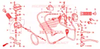 LEVIER DE GUIDON   CABLE   COMMODO pour Honda FOURTRAX 420 RANCHER 4X4 PS CAMO de 2010
