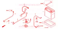 BATTERIE pour Honda FOURTRAX 420 RANCHER 2X4 BASE de 2007