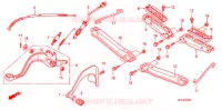 REPOSE PIED   PEDALE pour Honda FOURTRAX 420 RANCHER 2X4 BASE de 2007