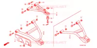 TRIANGLES AVANT pour Honda FOURTRAX 420 RANCHER 2X4 BASE de 2007