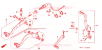 PEDALE pour Honda TRX 450 R SPORTRAX Electric Start de 2006