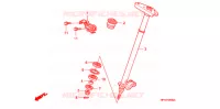 ARBRE DE DIRECTION pour Honda TRX 450 R SPORTRAX Electric Start de 2007