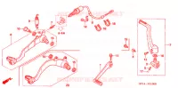 PEDALE pour Honda TRX 450 R SPORTRAX Electric Start de 2007