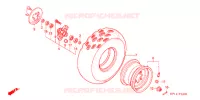 ROUE AVANT pour Honda TRX 450 R SPORTRAX Electric Start de 2007
