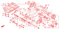 BRAS OSCILLANT pour Honda TRX 450 R SPORTRAX Electric Start BLACK de 2008