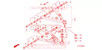 TRIANGLES AVANT pour Honda TRX 450 R SPORTRAX Electric Start BLACK de 2008