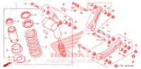 AMORTISSEUR ARRIERE pour Honda TRX 450 R SPORTRAX Electric Start de 2009