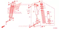 AMORTISSEUR AVANT pour Honda TRX 450 R SPORTRAX Electric Start de 2009