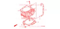 CYLINDRE pour Honda SPORTRAX TRX 450 R WHITE de 2014