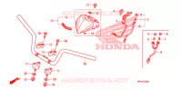 GUIDON pour Honda SPORTRAX TRX 450 R WHITE de 2014