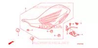 SELLE pour Honda SPORTRAX TRX 450 R WHITE de 2014