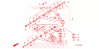 TRIANGLES AVANT pour Honda TRX 450 R Kick start de 2007