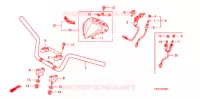 GUIDON pour Honda TRX 450 R SPORTRAX Kick start BLACK de 2008