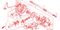 COUPLE CONIQUE pour Honda FOURTRAX 500 RUBICON Hydrostatic de 2005