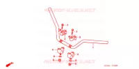 GUIDON pour Honda FOURTRAX 500 RUBICON Hydrostatic de 2006