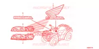 AUTOCOLLANTS pour Honda FOURTRAX 500 FOREMAN RUBICON Hydrostatic de 2009
