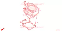 CYLINDRE pour Honda FOURTRAX 500 FOREMAN ES PS de 2014