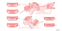 AUTOCOLLANTS pour Honda FOURTRAX 500 FOREMAN 4X4 Electric Shift, Power Steering de 2015