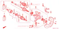 ARBRE DE ROUE  (TRX500FE/FM) pour Honda FOURTRAX 500 FOREMAN 4X4 Electric Shift de 2006