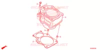 CYLINDRE pour Honda FOURTRAX 500 FOREMAN BASE de 2015