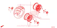 ROUE ARRIERE pour Honda FOURTRAX 500 FOREMAN RUBICON de 2015